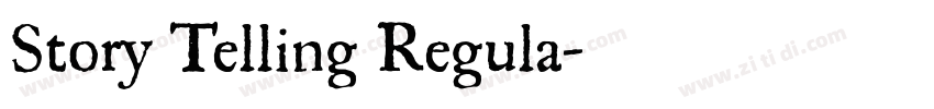 Story Telling Regula字体转换